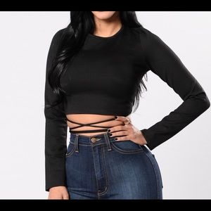 Fashion Nova Tie Me Around Top